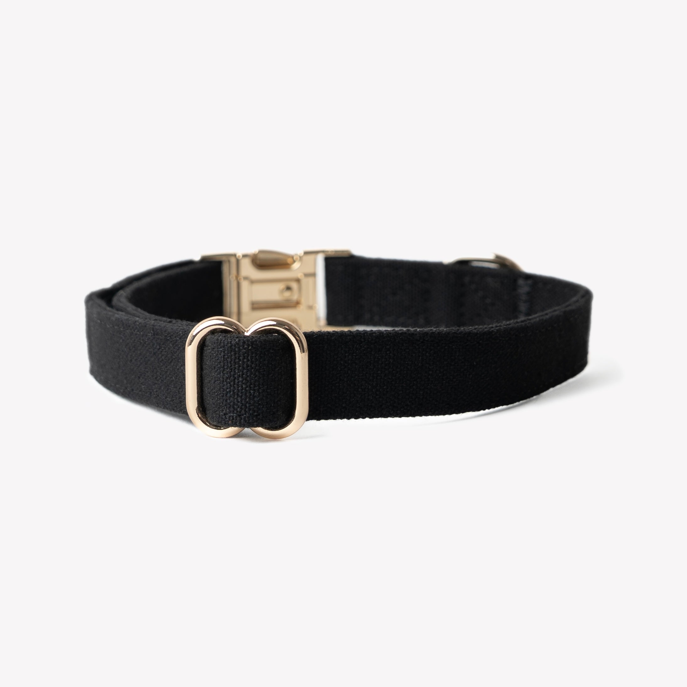 'Black' - Canvas Dog Collar FURLOU | Heirloom Boulevard