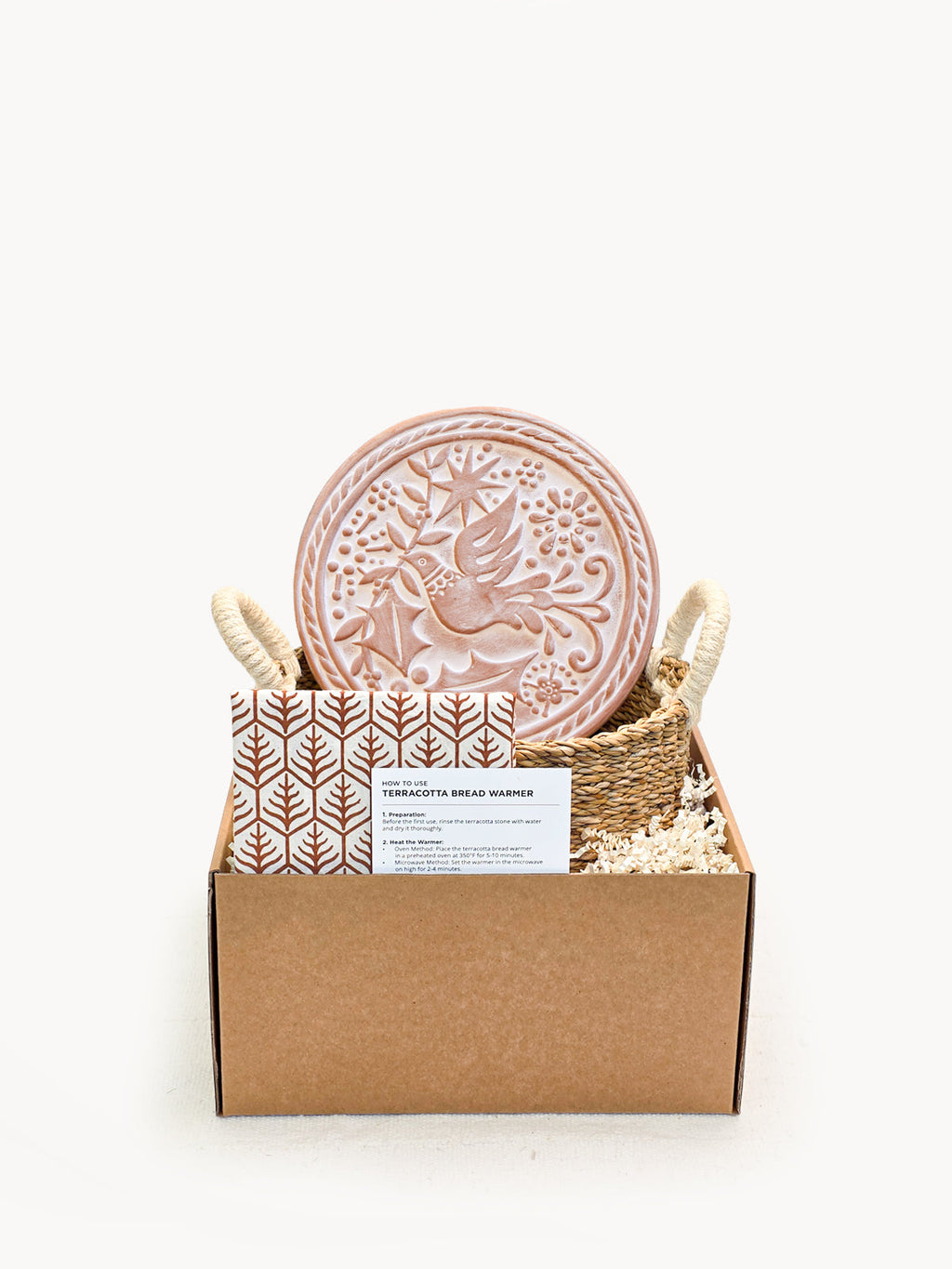 Bread Warmer & Basket Gift Set with Tea Towel - Bird Round | Heirloom Boulevard