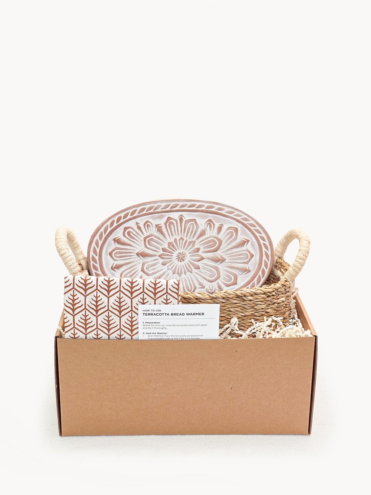 Bread Warmer & Basket Gift Set with Tea Towel - Flower | Heirloom Boulevard