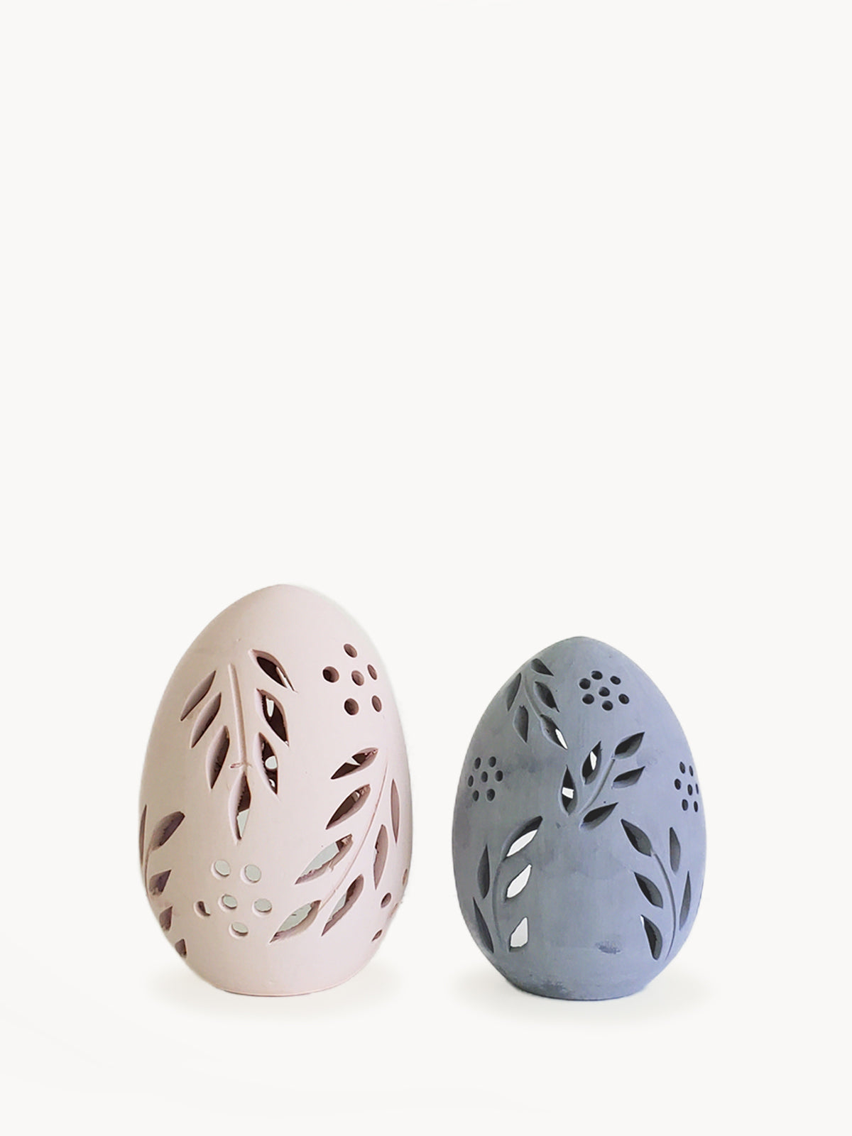 Terracotta Egg Lantern - Set of 2 KORISSA | Heirloom Boulevard
