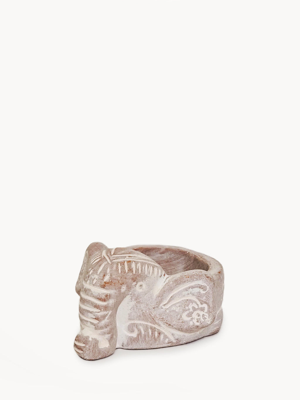 Terracotta Tea Light Candle Holder - Elephant KORISSA | Heirloom Boulevard