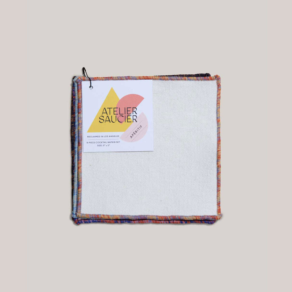 ATELIER SAUCIER Rainbow Sky Cocktail Napkins | Set of 4 | Heirloom Boulevard