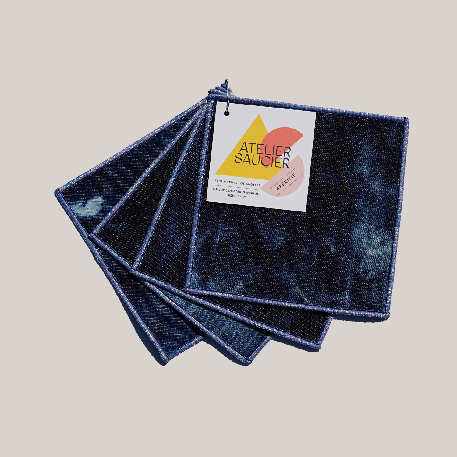 ATELIER SAUCIER Après Ski Cocktail Napkins | Set of 4 | Heirloom Boulevard