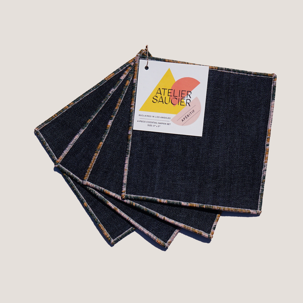 ATELIER SAUCIER Chroma Cocktail Napkins | Set of 4 | Heirloom Boulevard