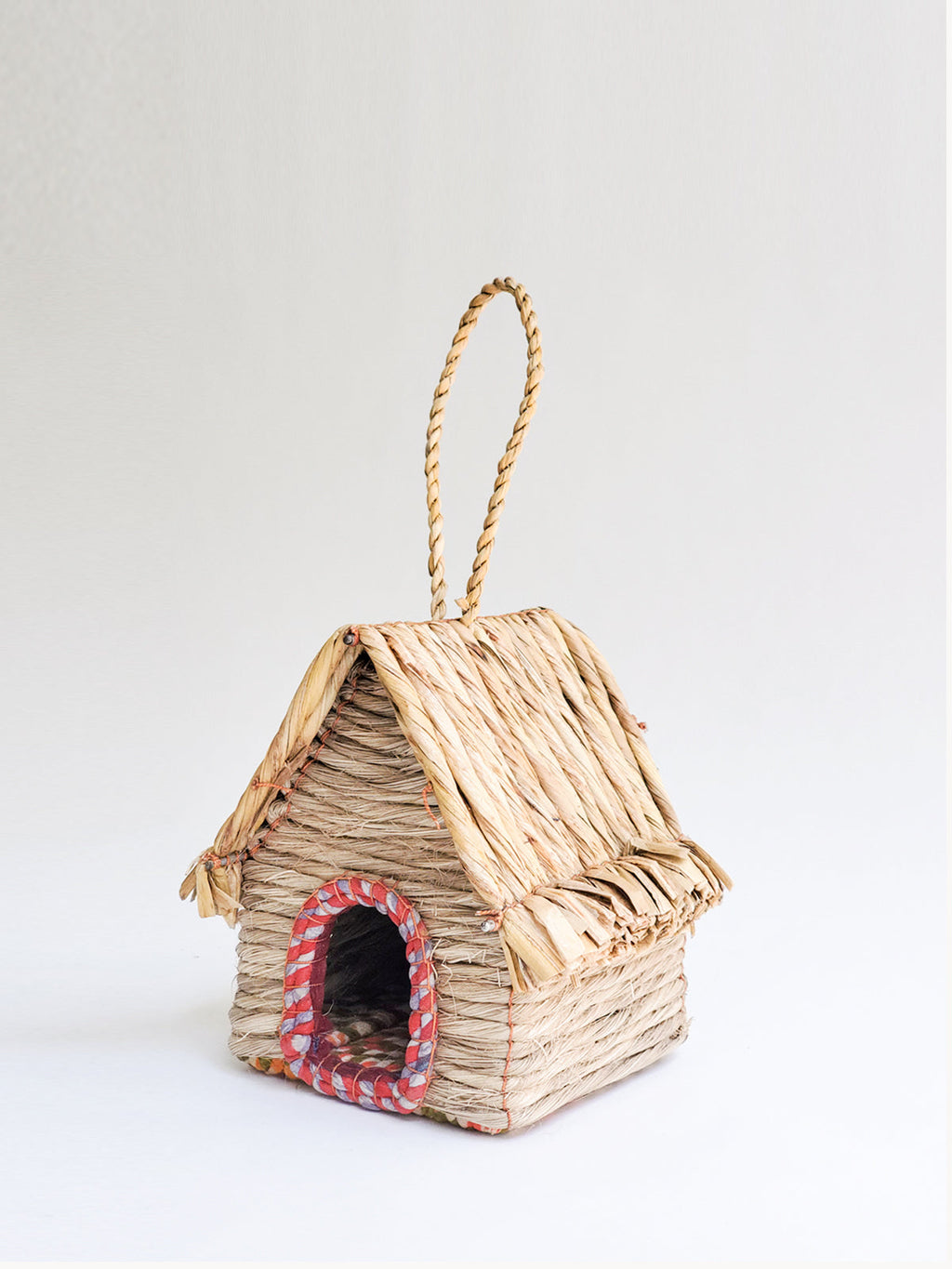 KORISSA Seagrass & Sari Birdhouse - Cabin | Heirloom Boulevard
