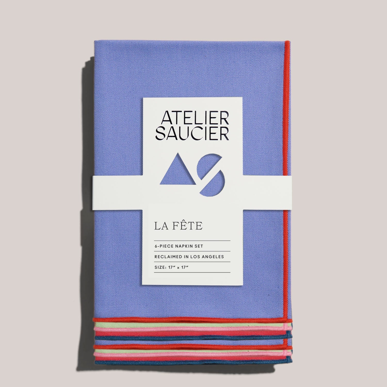 ATELIER SAUCIER Party Wave Napkins | Set of 6 | Heirloom Boulevard