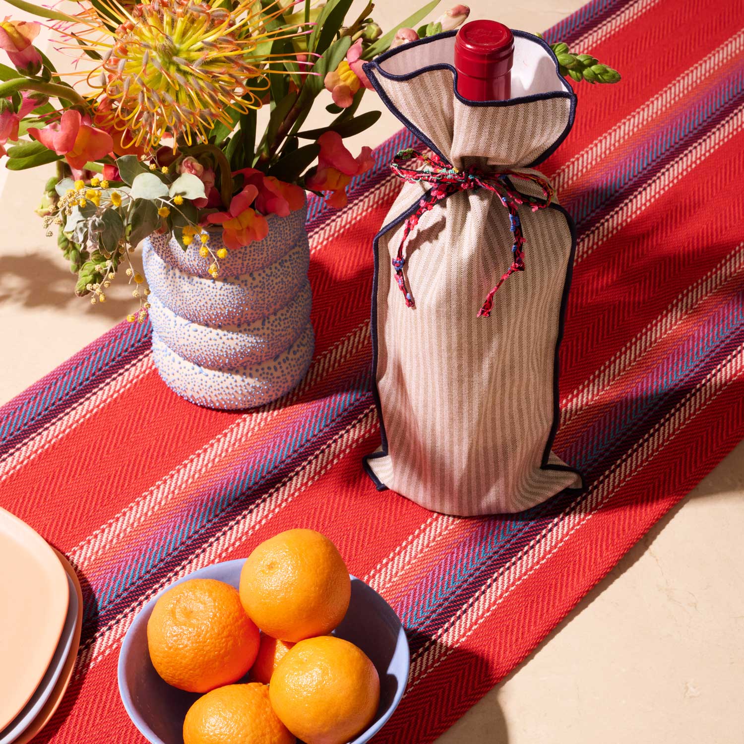 ATELIER SAUCIER Sandbar Stripe Bottle Bag | Heirloom Boulevard