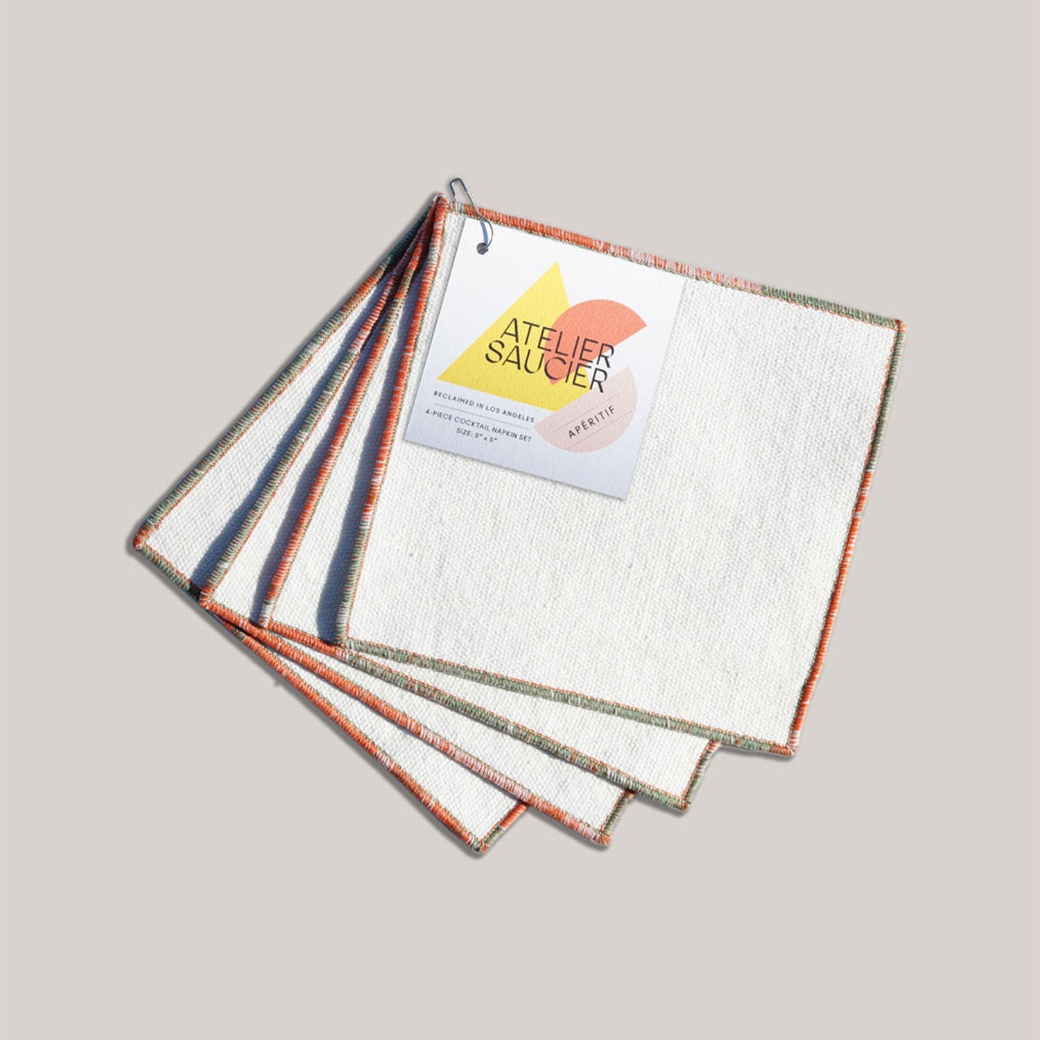 ATELIER SAUCIER The Santa Fe Cocktail Napkins | Set of 4 | Heirloom Boulevard