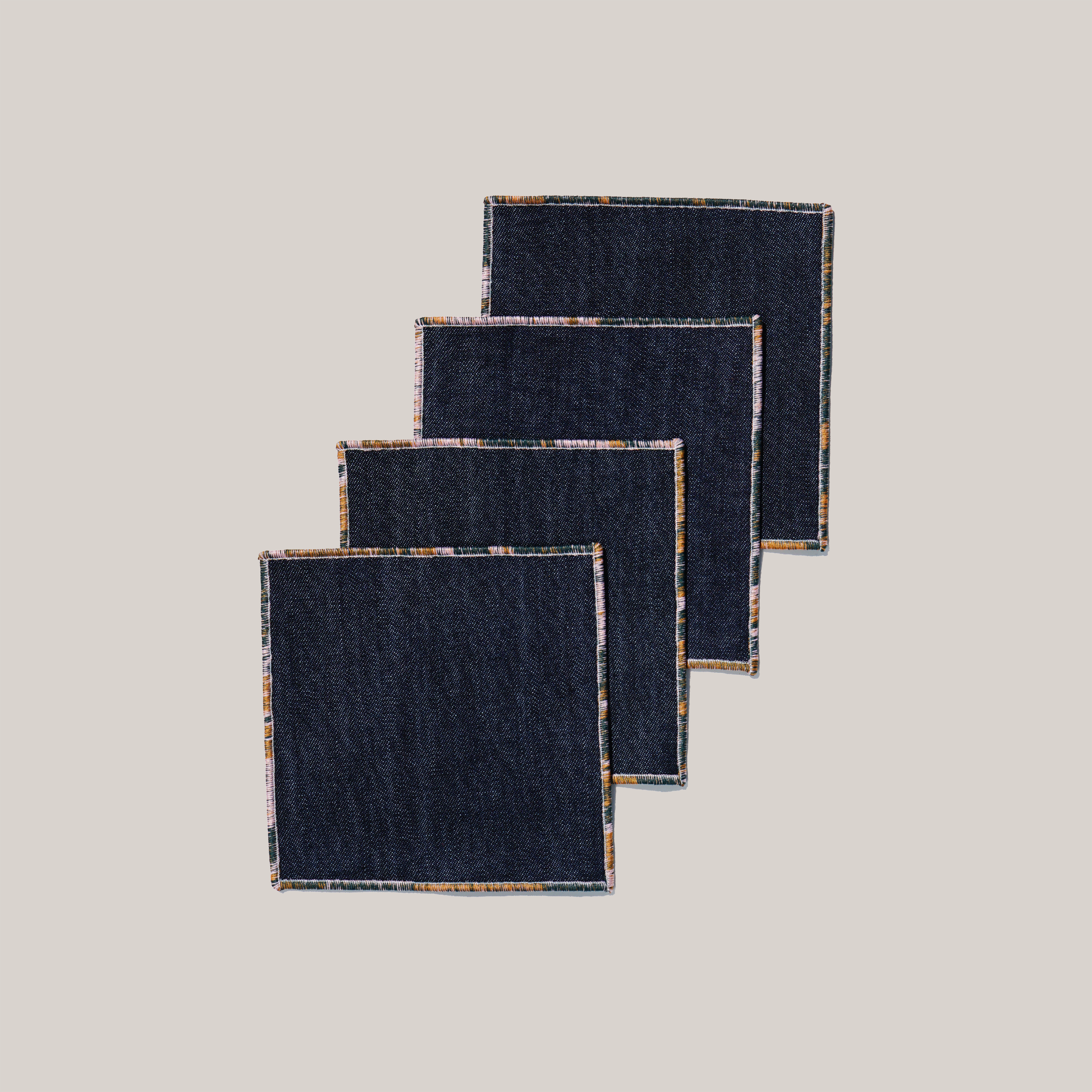 ATELIER SAUCIER Chroma Cocktail Napkins | Set of 4 | Heirloom Boulevard