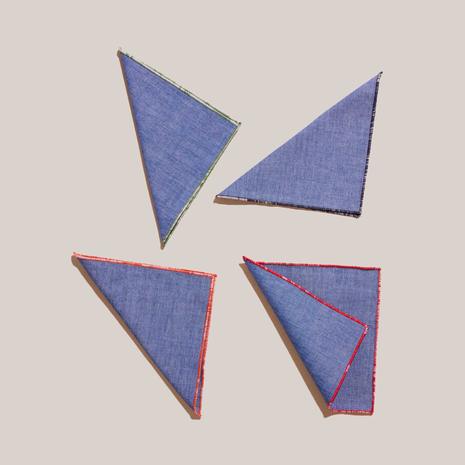 ATELIER SAUCIER Beach Ball Appetizer Napkins | Set of 4 | Heirloom Boulevard