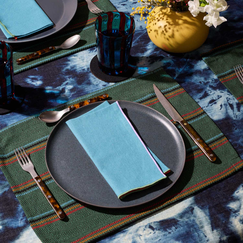 ATELIER SAUCIER Tie-Dye Denim Tablecloth | Heirloom Boulevard