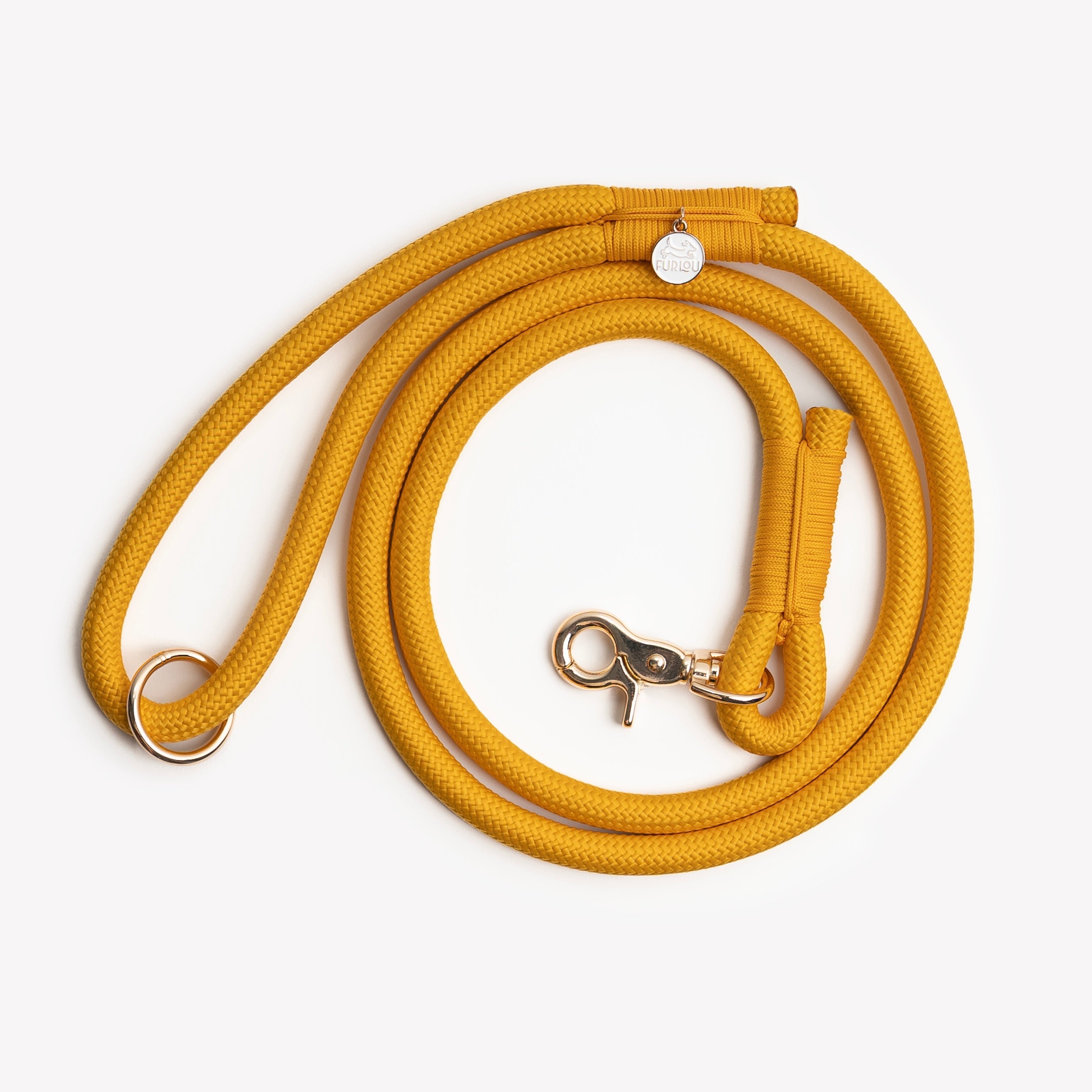 'Yellow' - Braided Rope Leash FURLOU | Heirloom Boulevard