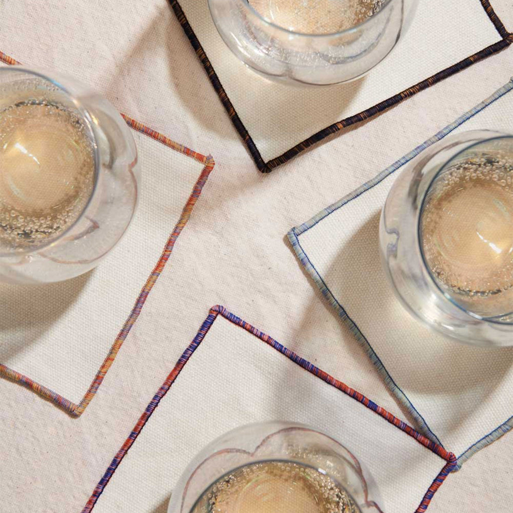 ATELIER SAUCIER Rainbow Sky Cocktail Napkins | Set of 4 | Heirloom Boulevard