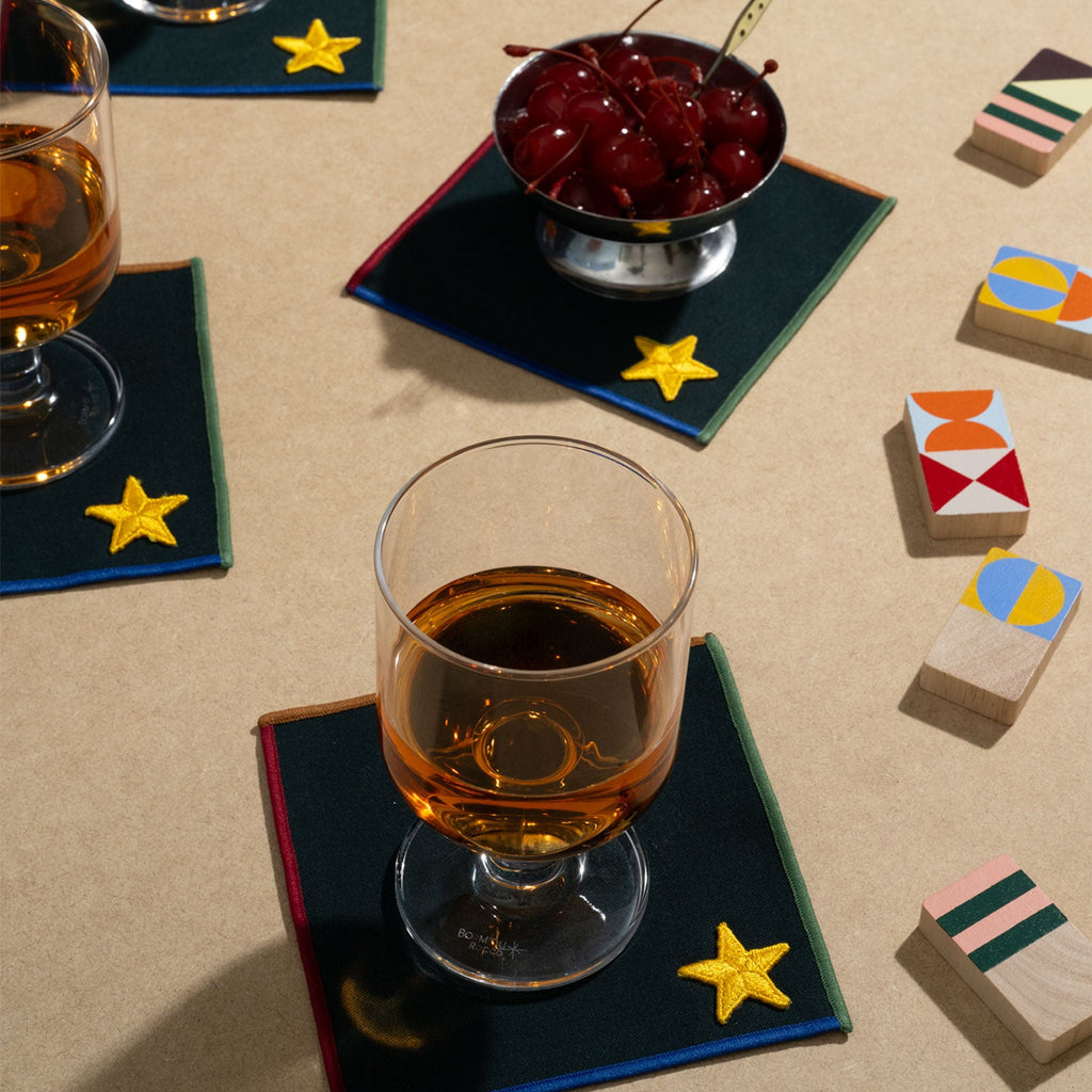 ATELIER SAUCIER Varsity Cocktail Napkins | Set of 4 | Heirloom Boulevard