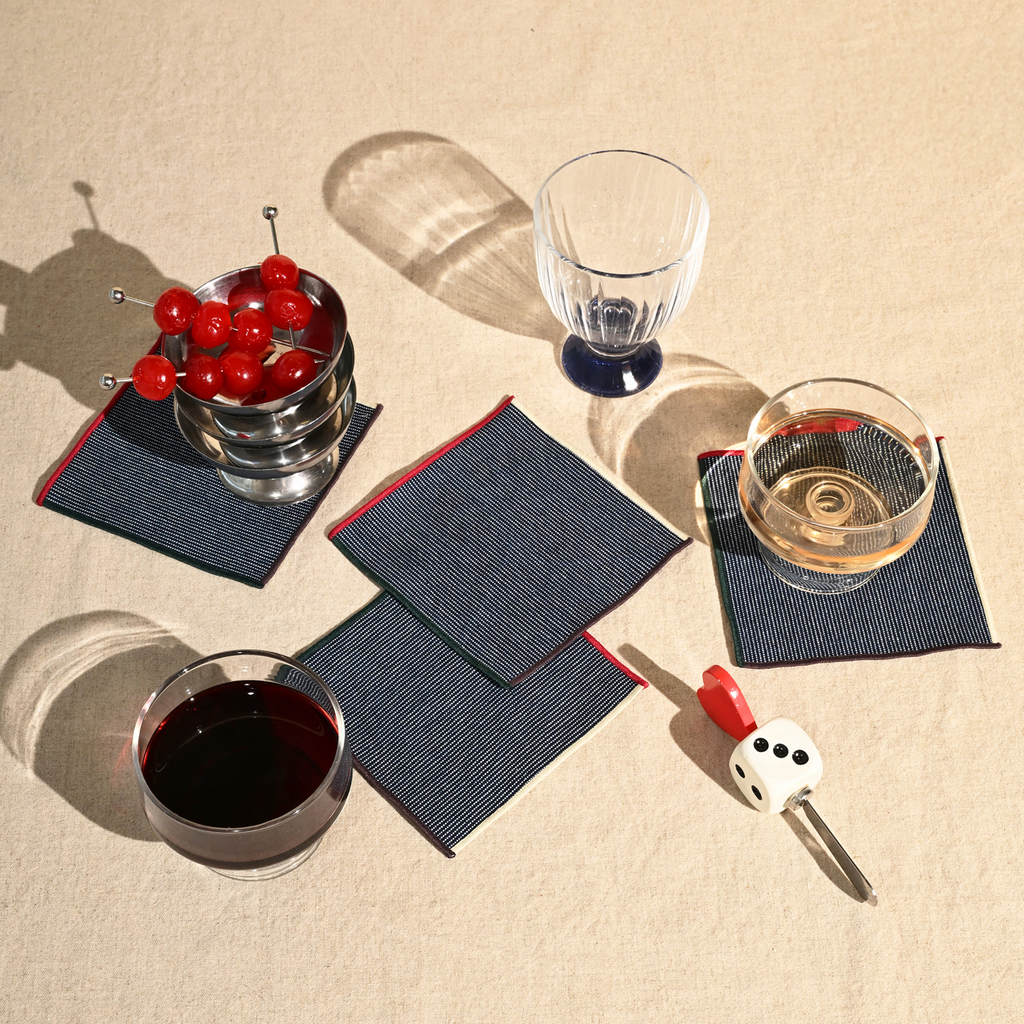 ATELIER SAUCIER Moonstone Cocktail Napkins | Set of 4 | Heirloom Boulevard