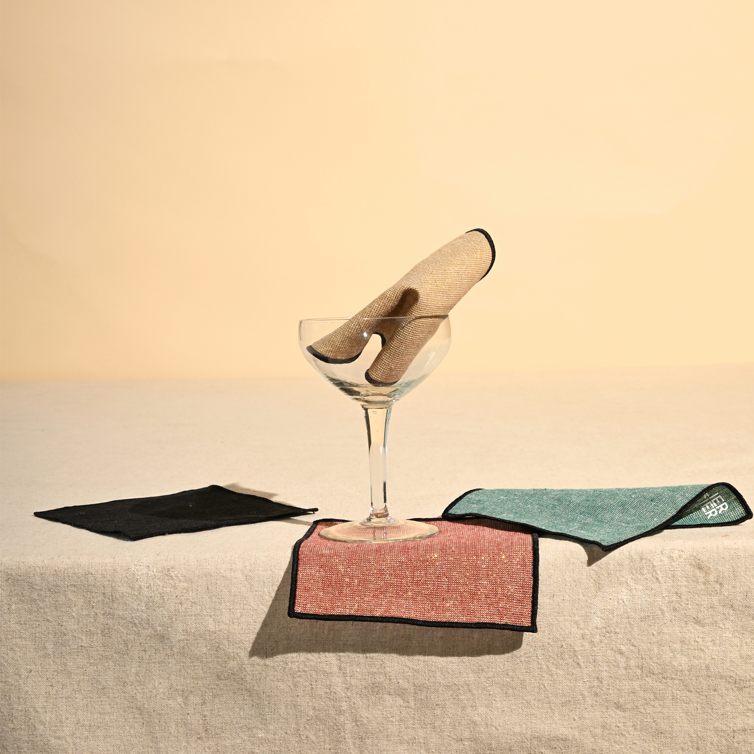 ATELIER SAUCIER Luxxe Cocktail Napkins | Set of 4 | Heirloom Boulevard