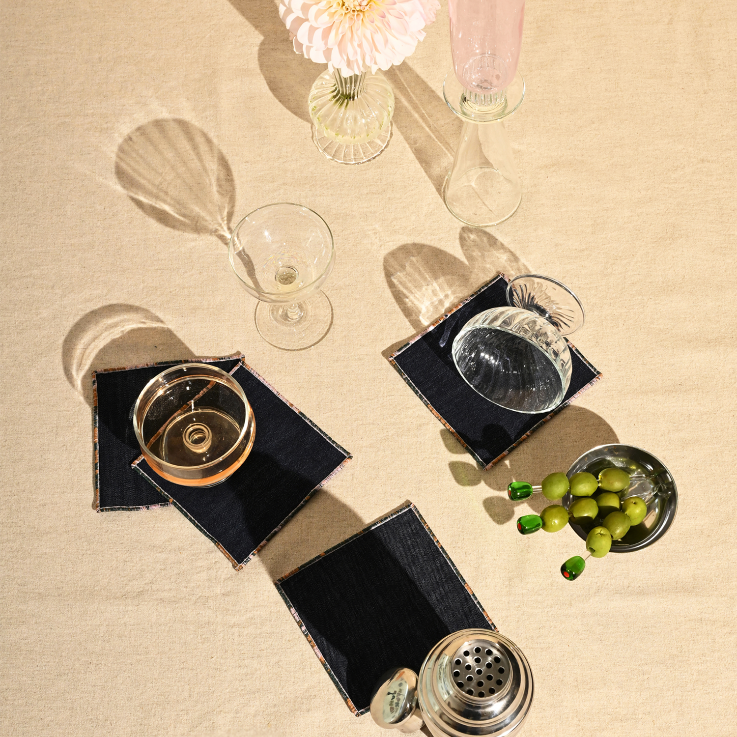 ATELIER SAUCIER Chroma Cocktail Napkins | Set of 4 | Heirloom Boulevard