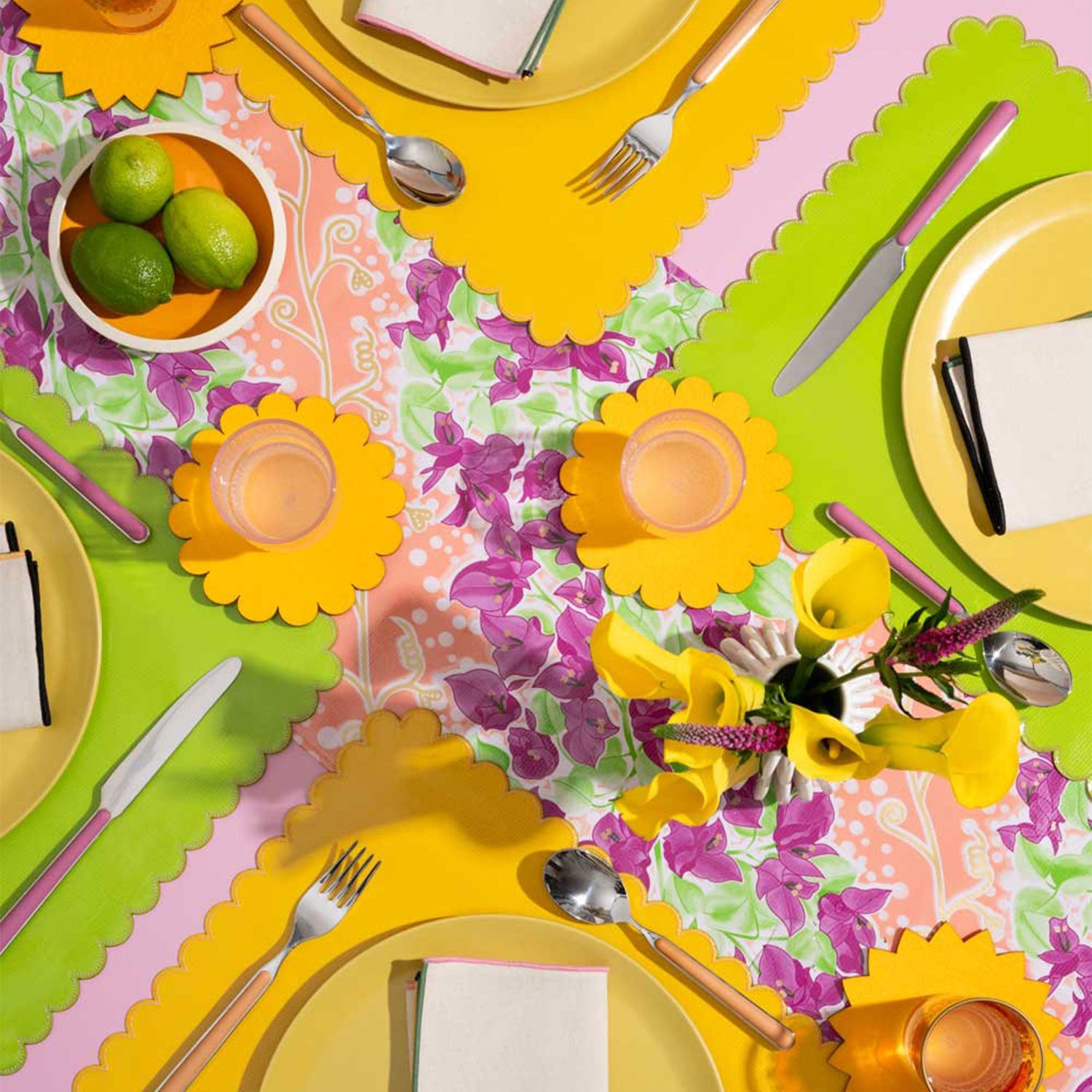 ATELIER SAUCIER Sunburst Felt Cocktail Napkins | Set of 4 | Heirloom Boulevard