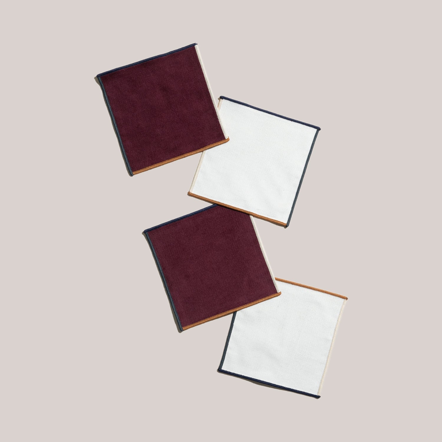 ATELIER SAUCIER Clubhouse Cocktail Napkins | Set of 4 | Heirloom Boulevard