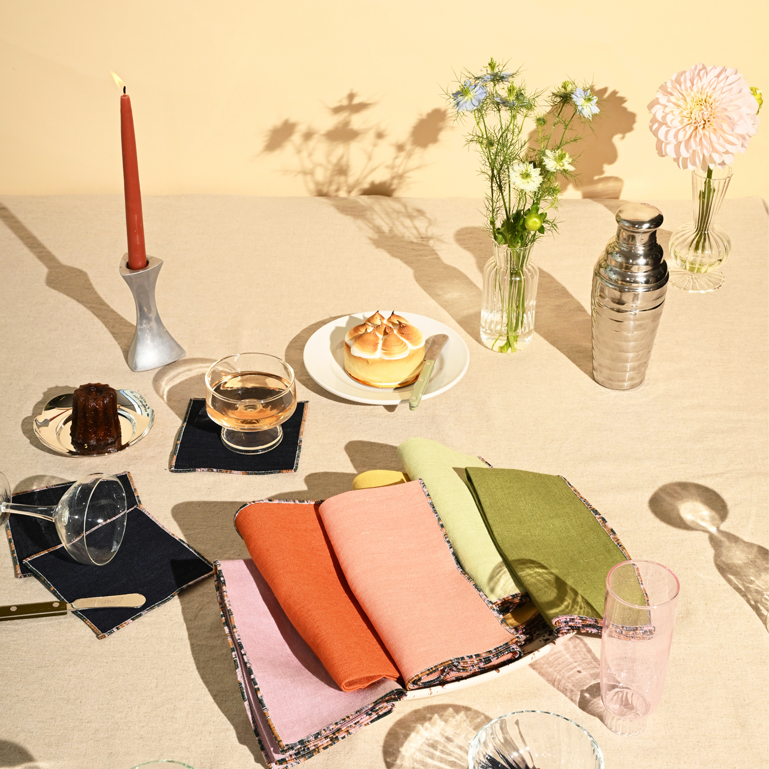 ATELIER SAUCIER Chroma Cocktail Napkins | Set of 4 | Heirloom Boulevard