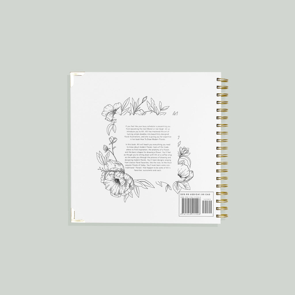 How To Draw Modern Florals (Spiral Bound) | Heirloom Boulevard