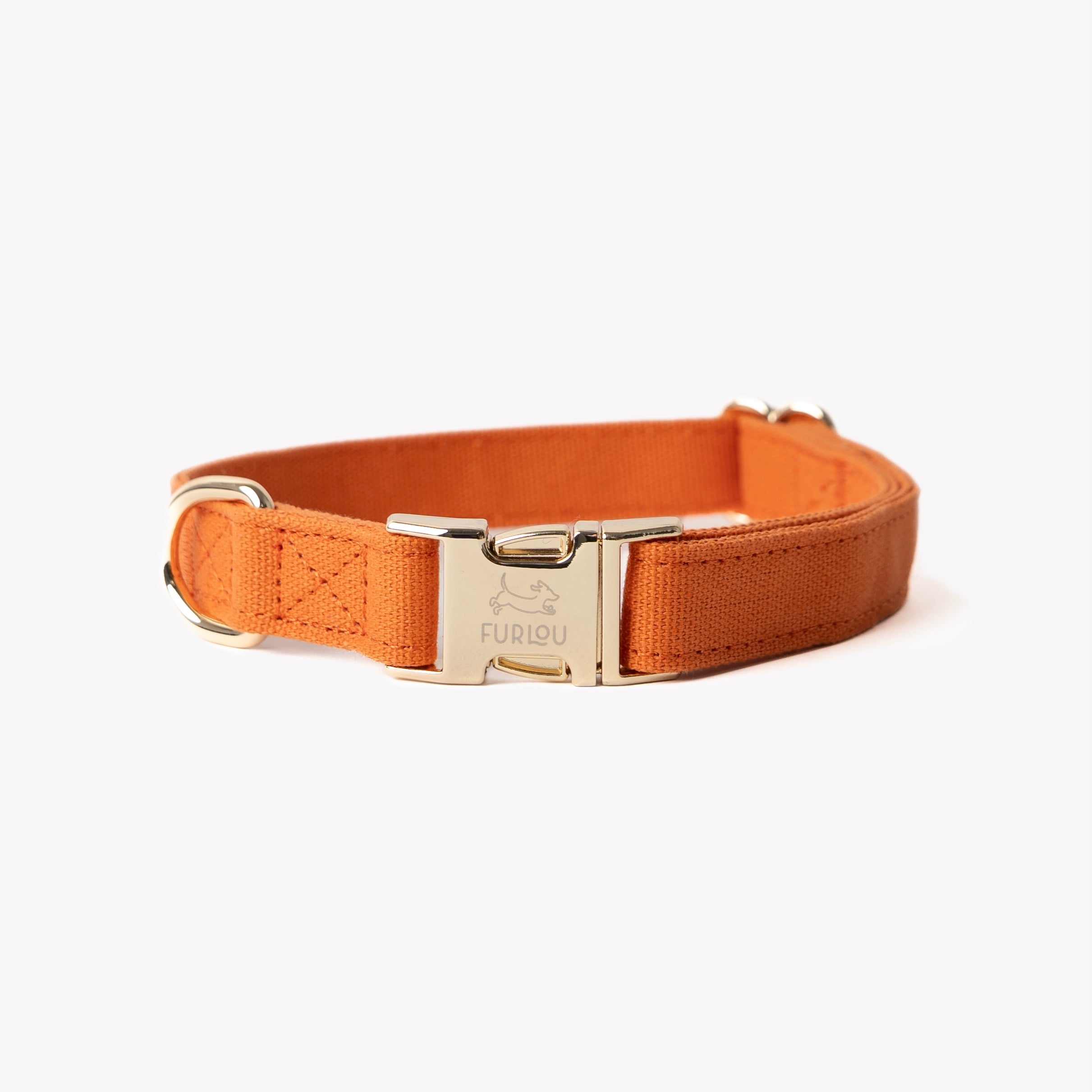 'Terracotta' - Canvas Dog Collar FURLOU | Heirloom Boulevard