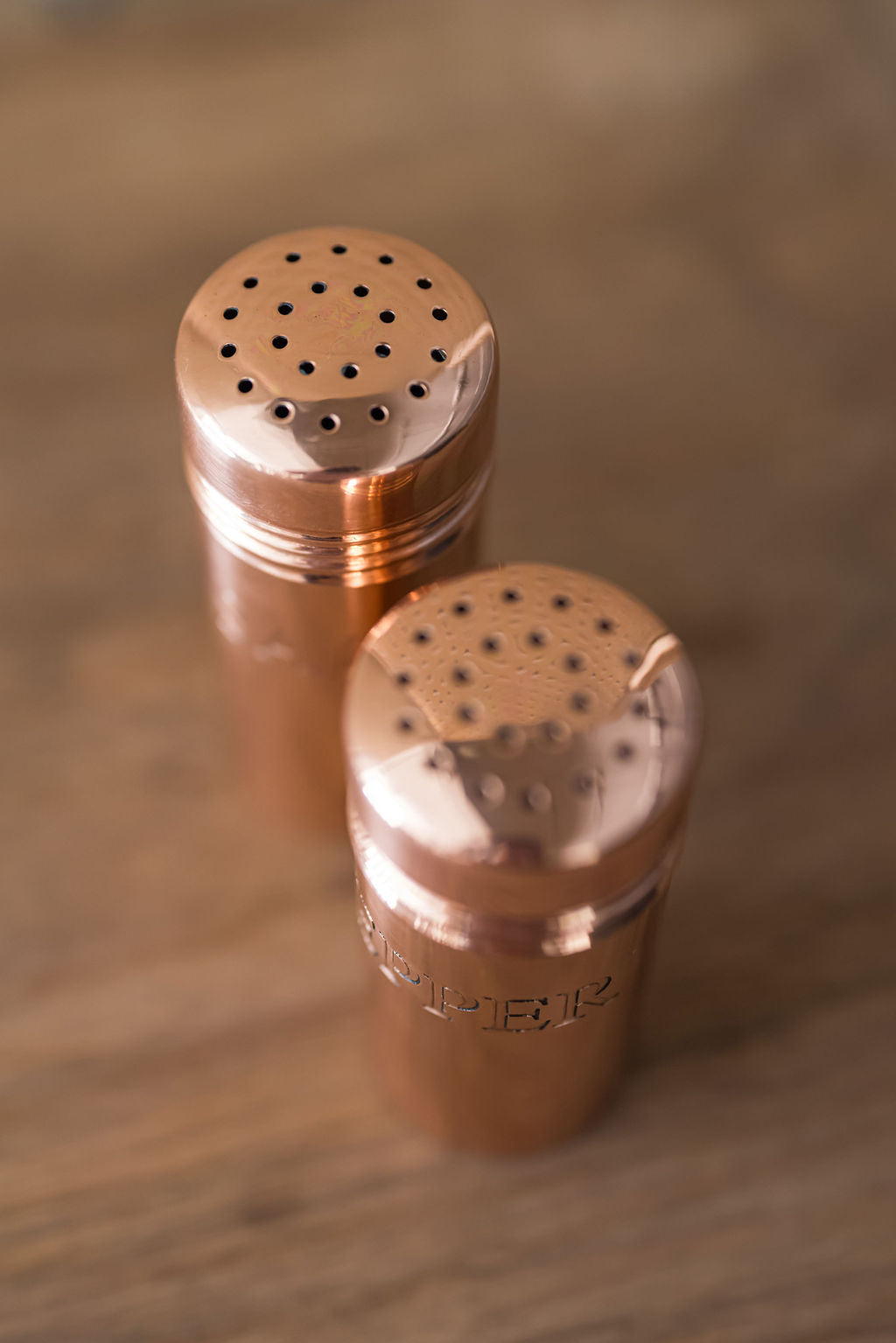 Galley & Fen Copper Salt & Pepper Shakers | Heirloom Boulevard