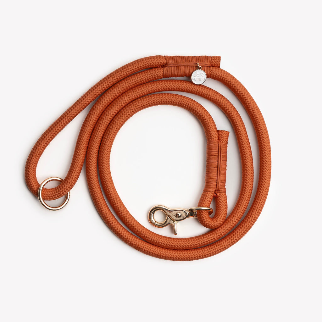 'Terracotta' - Braided Rope Leash FURLOU | Heirloom Boulevard