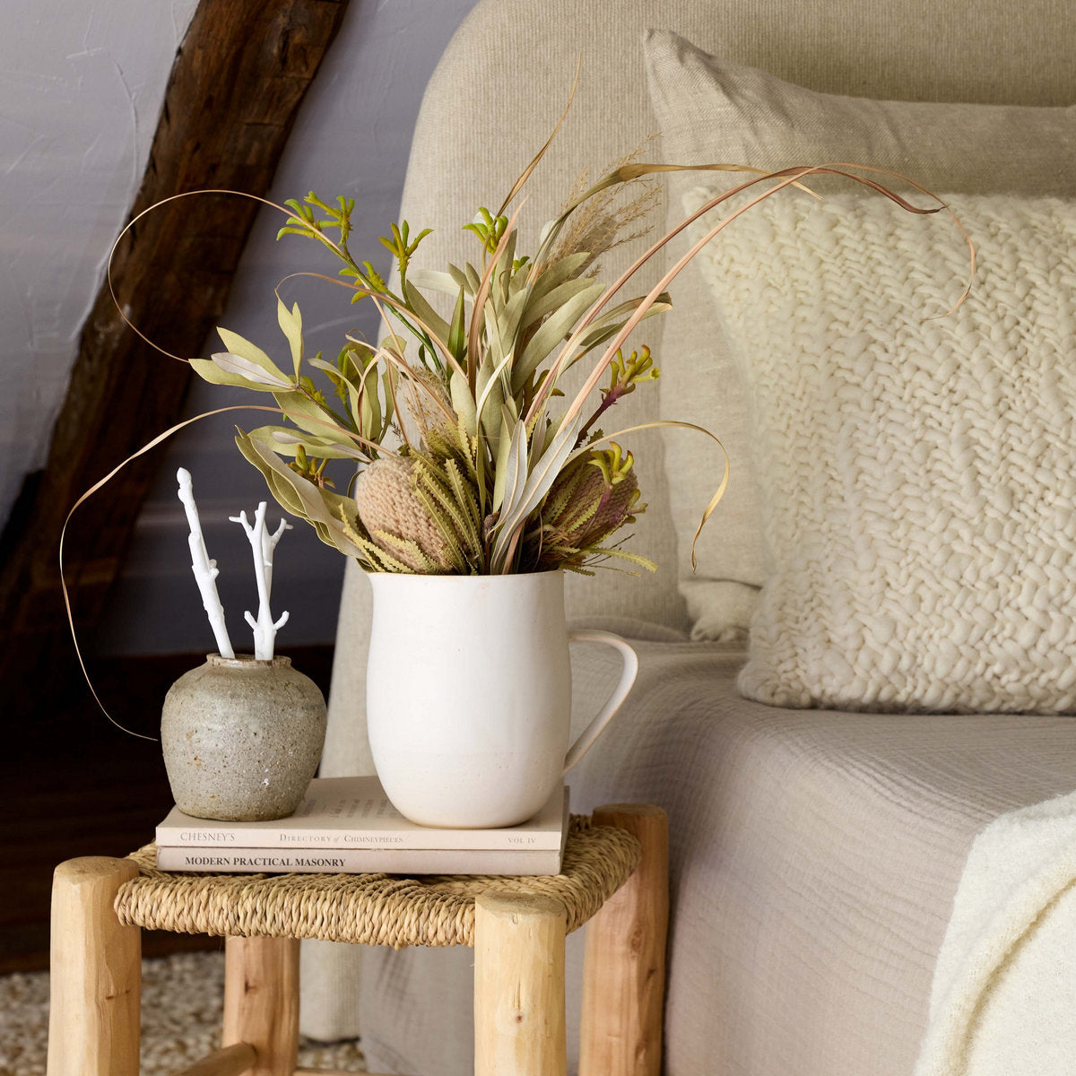 Bloomist Set of Three Dried Natural Banksia | Heirloom Boulevard