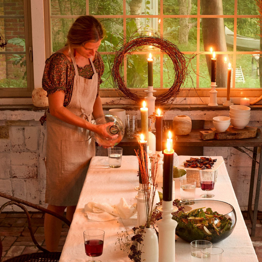 Bloomist Washed Linen Apron | Heirloom Boulevard