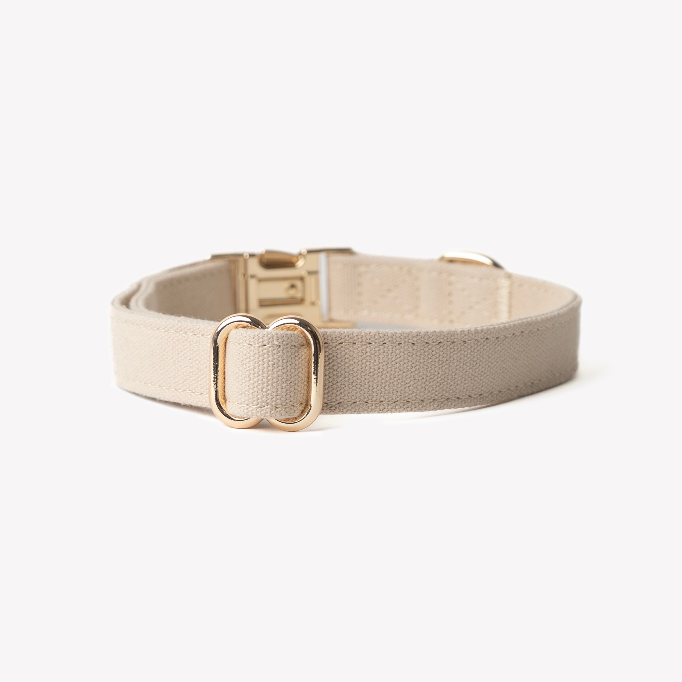 'Tan' - Canvas Dog Collar FURLOU | Heirloom Boulevard