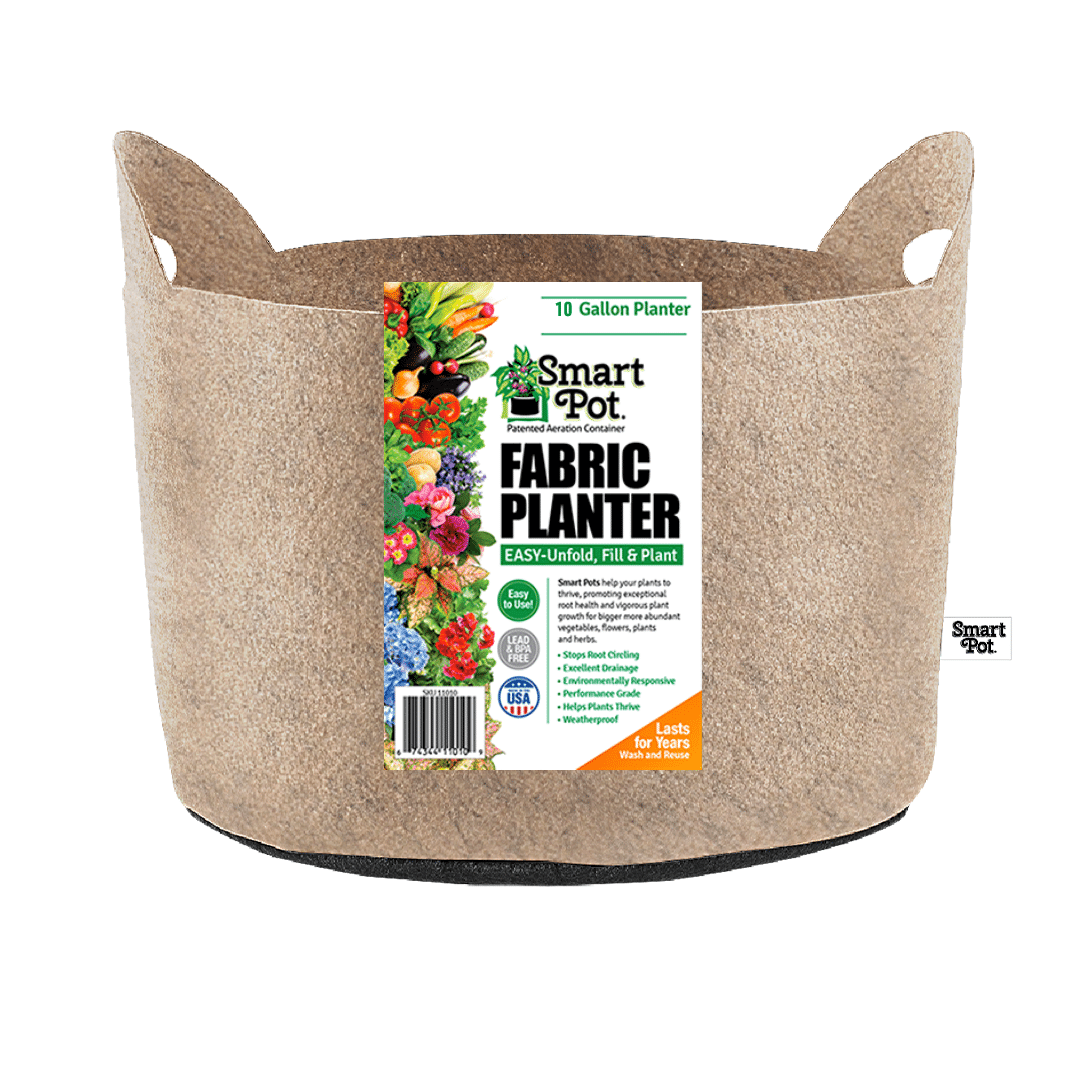 Smart Pot Fabric Planter 10 Gallon Natural With Handles | Heirloom Boulevard