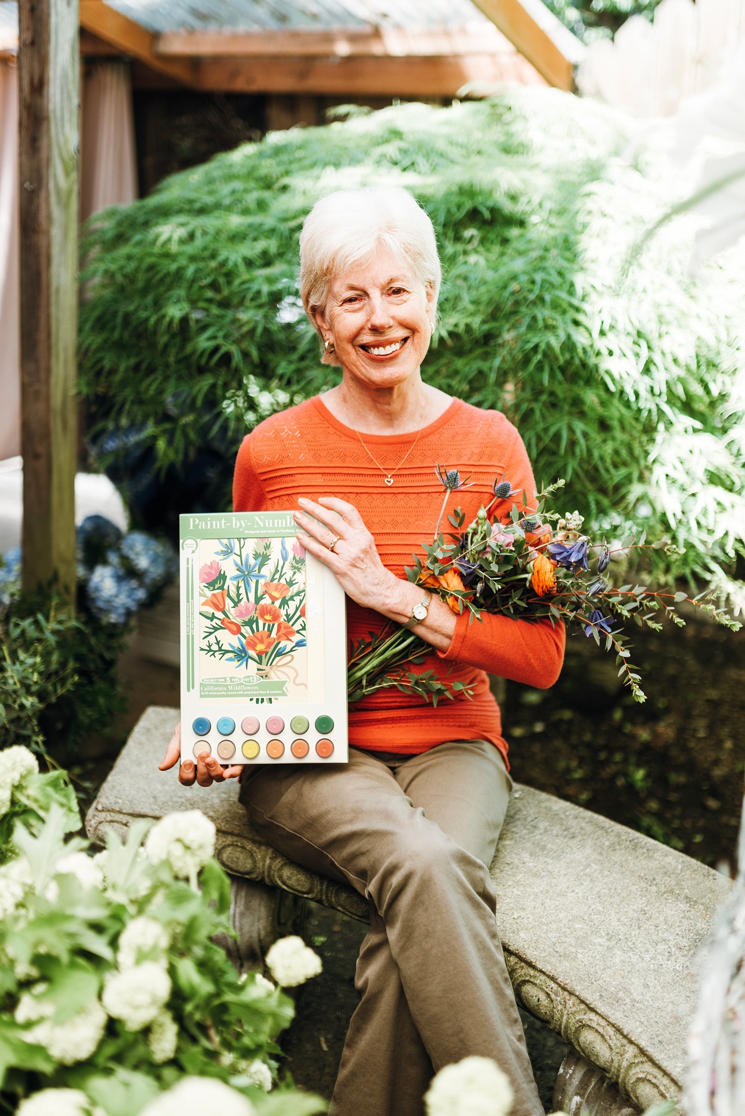 Elle Crée California Wildflowers | 8x10 paint-by-number kit | Heirloom Boulevard