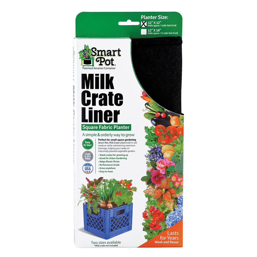 Smart Pot Milk Crate Liner 12" x 12" x 12" | Heirloom Boulevard