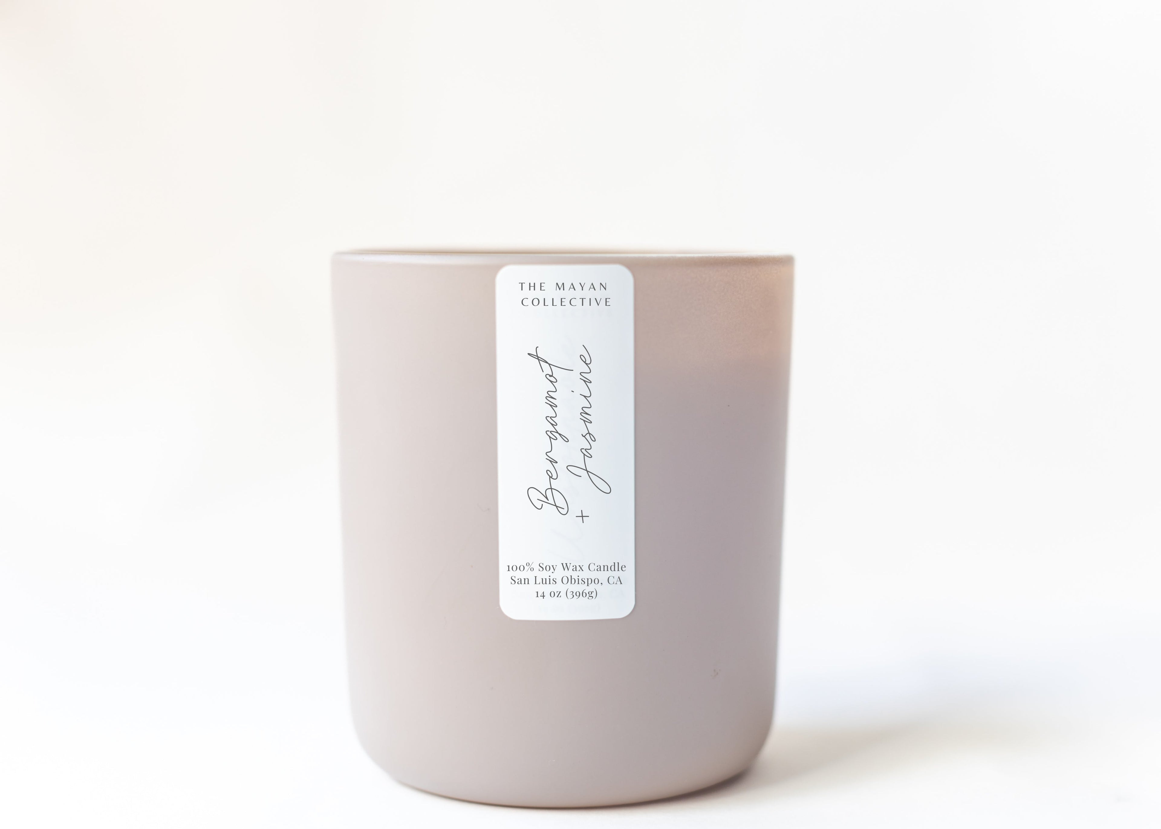Bergamot + Jasmine  Soy Wax Candle