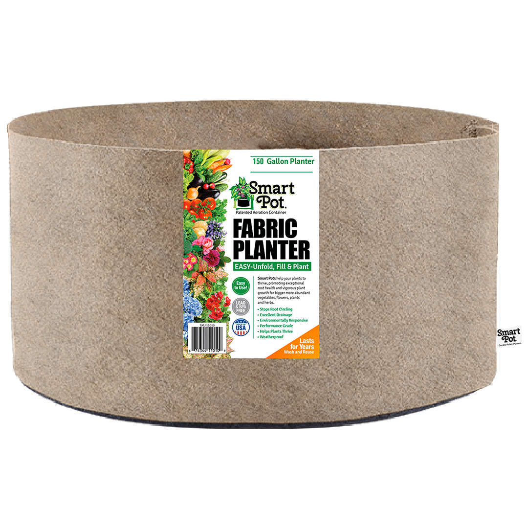 Smart Pot Fabric Planter 150 Gallon Natural Without Handles | Heirloom Boulevard