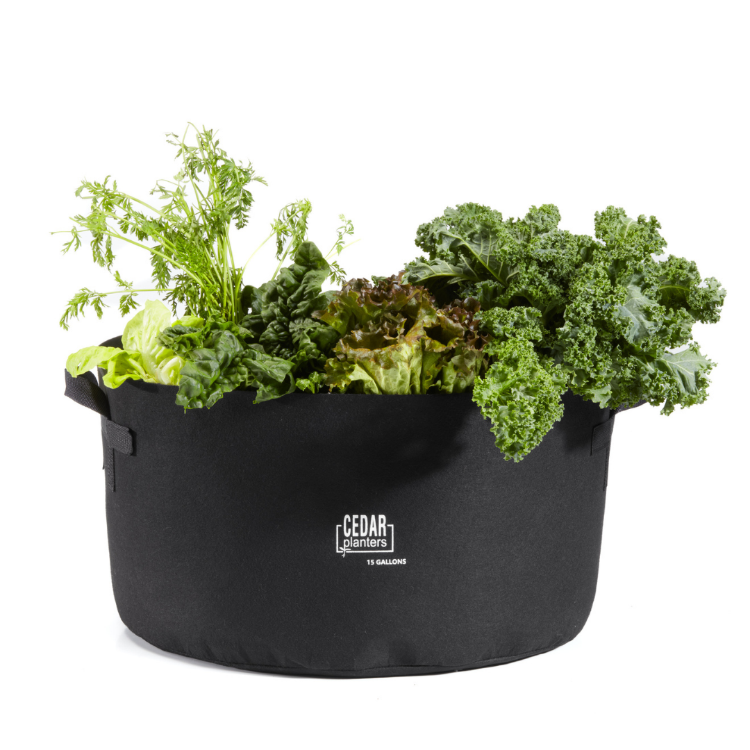 Cedar Planters Grow Bag (15 Gallon) | Heirloom Boulevard