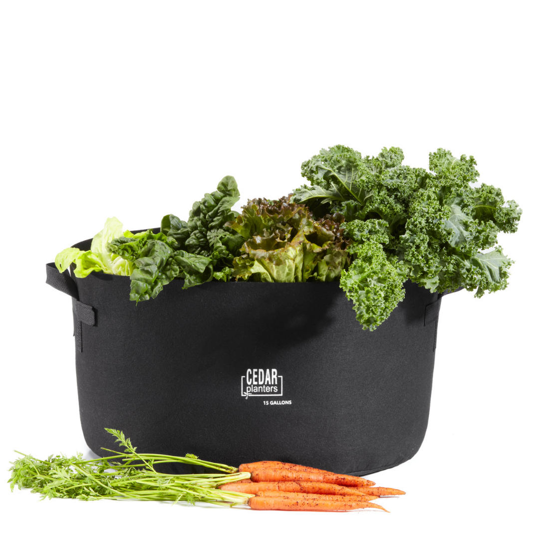 Cedar Planters Grow Bag (15 Gallon) | Heirloom Boulevard