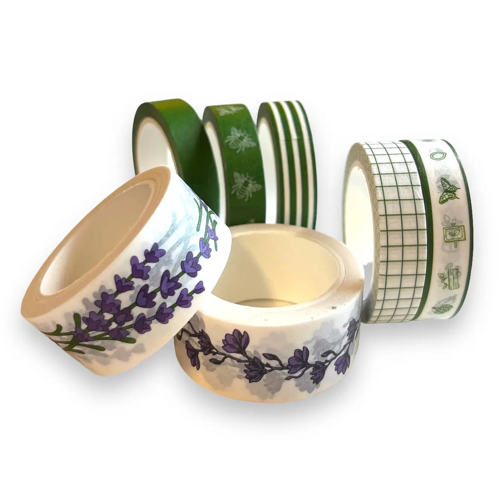 Seattle Seed Company Gardener's Washi Tape Crafting and Scrapbooking Set 7pc 10m | Heirloom Boulevard