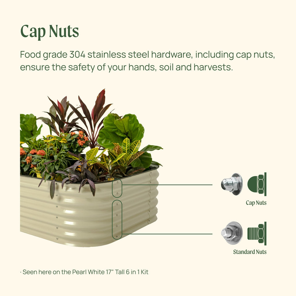 Vego Garden 17" Tall 10 In 1 Jumbo Modular Metal Raised Garden Bed Kit | Heirloom Boulevard