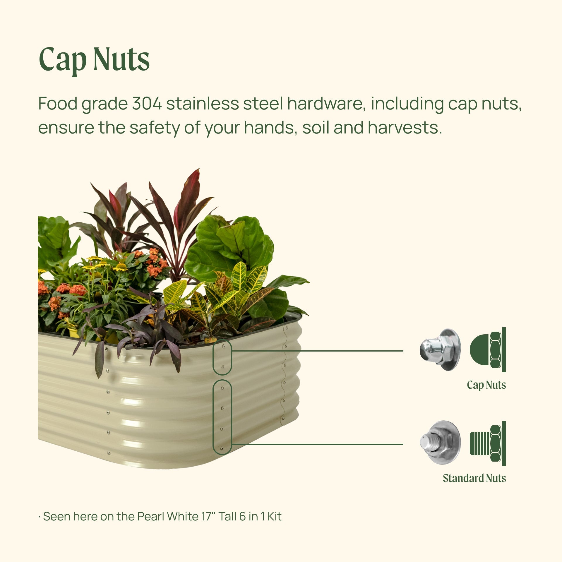 Vego Garden 17" Tall 6 In 1 Medium Modular Metal Raised Garden Bed Kit | Heirloom Boulevard