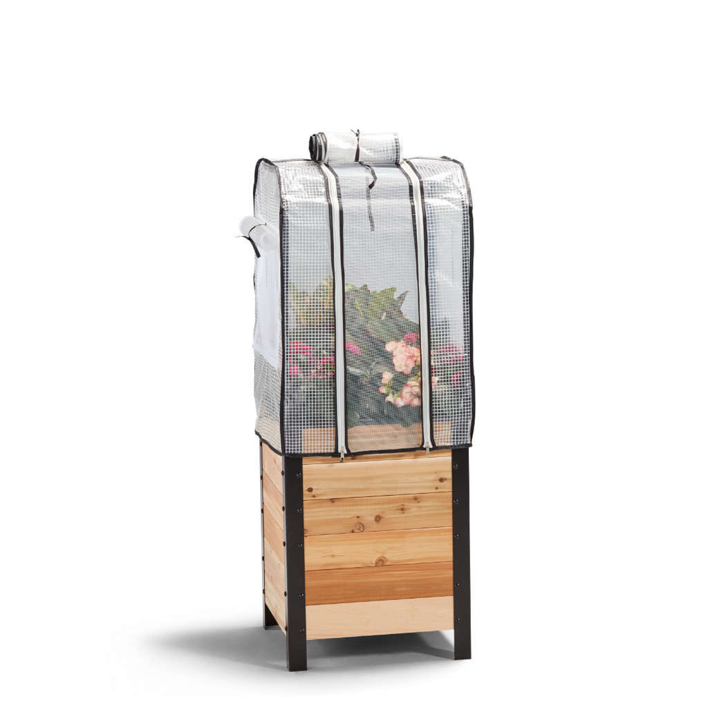 Cedar Planters Greenhouse Cover 18" x 18" | Heirloom Boulevard