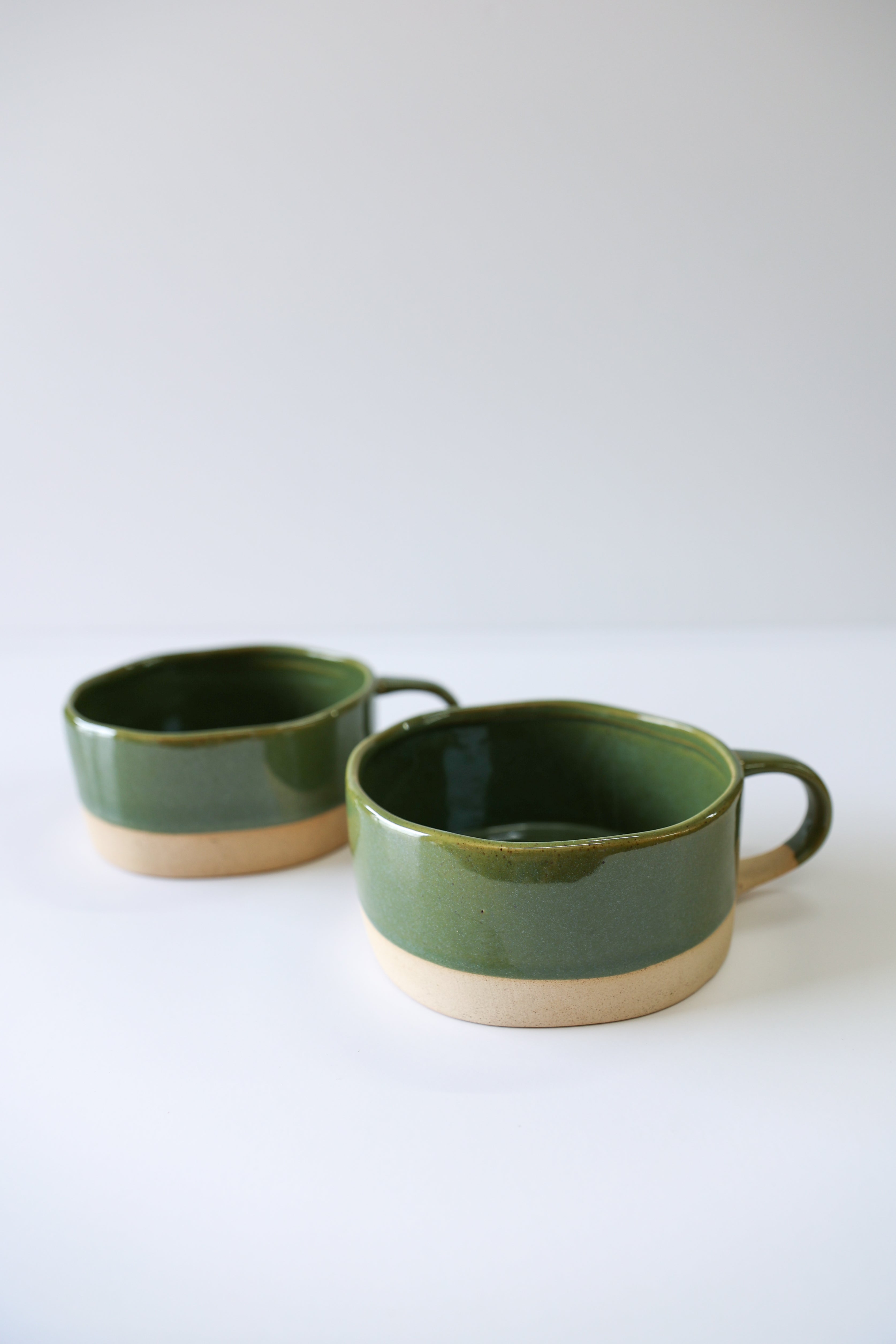 Glazed Garage Ceramics Avalon Soup Bowl | Moss (Set of 2) | Heirloom Boulevard