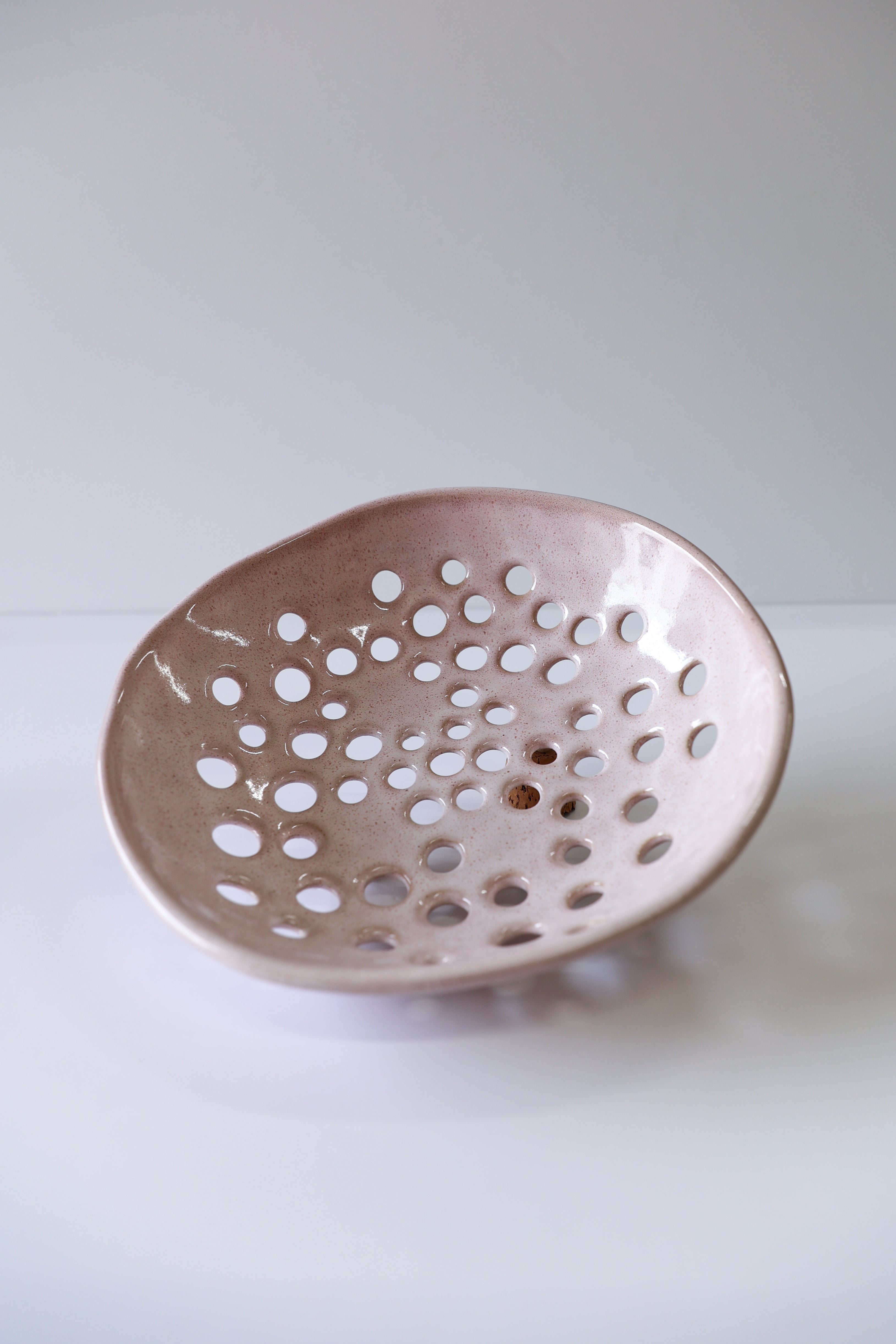 Glazed Garage Ceramics Newland Colander | Seashell | Heirloom Boulevard