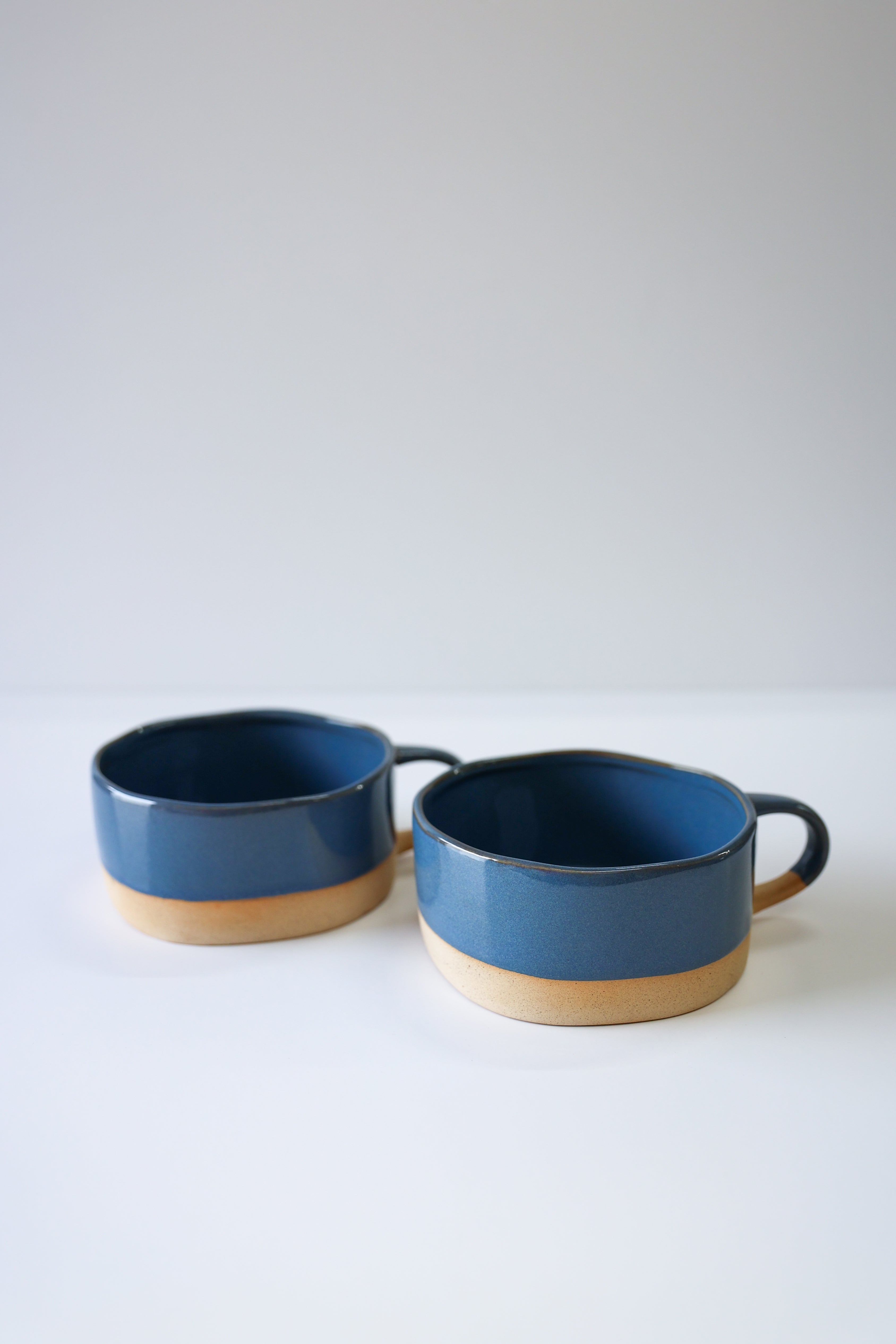 Glazed Garage Ceramics Avalon Soup Bowl | Deep Sea (Set of 2) | Heirloom Boulevard