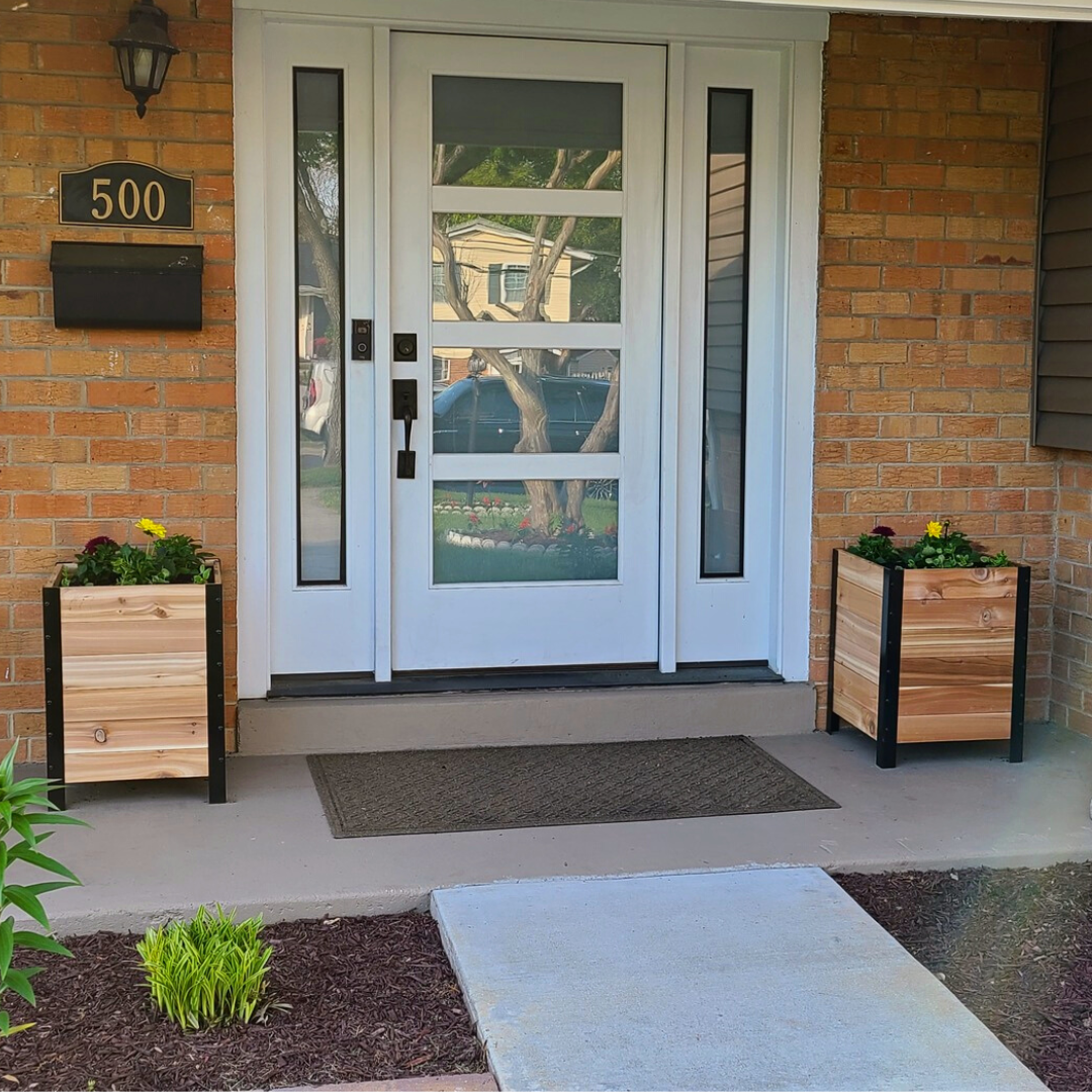 Cedar Planters 18″ x 18″ Planter Box - 24" TALL | Heirloom Boulevard