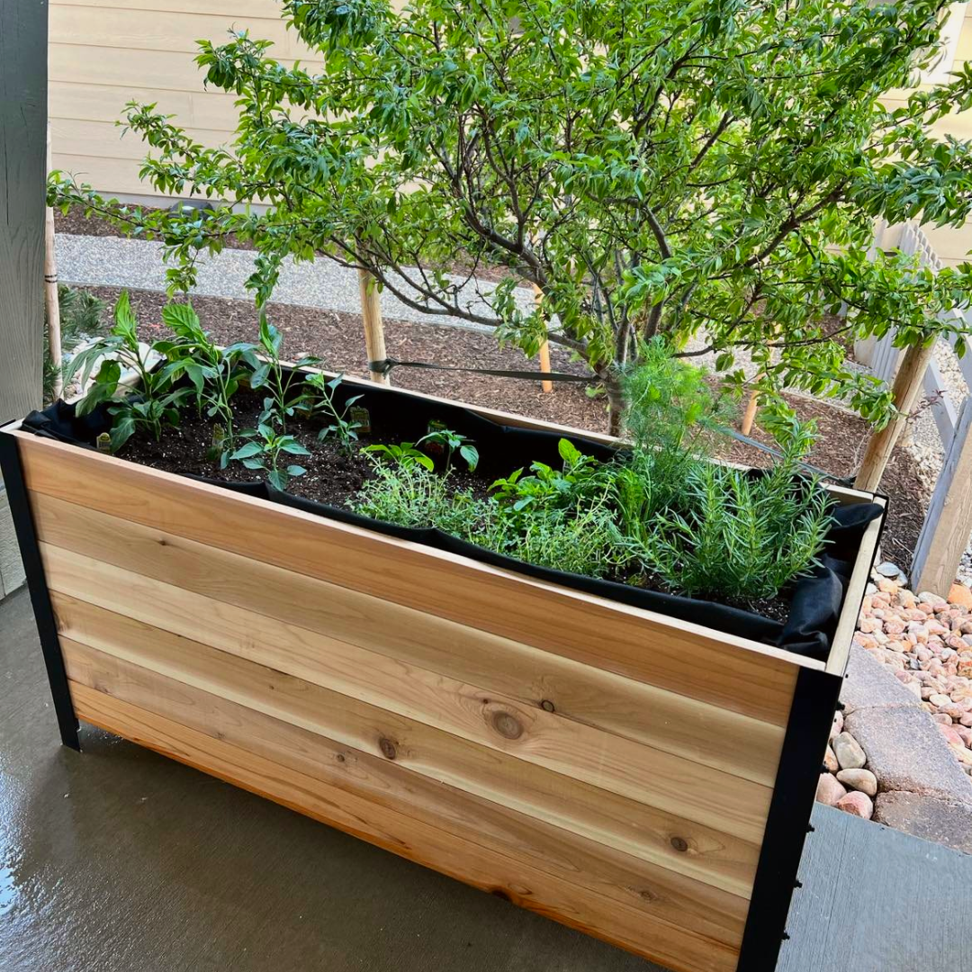 Cedar Planters 18" x 48" Planter Box - 24" TALL | Heirloom Boulevard