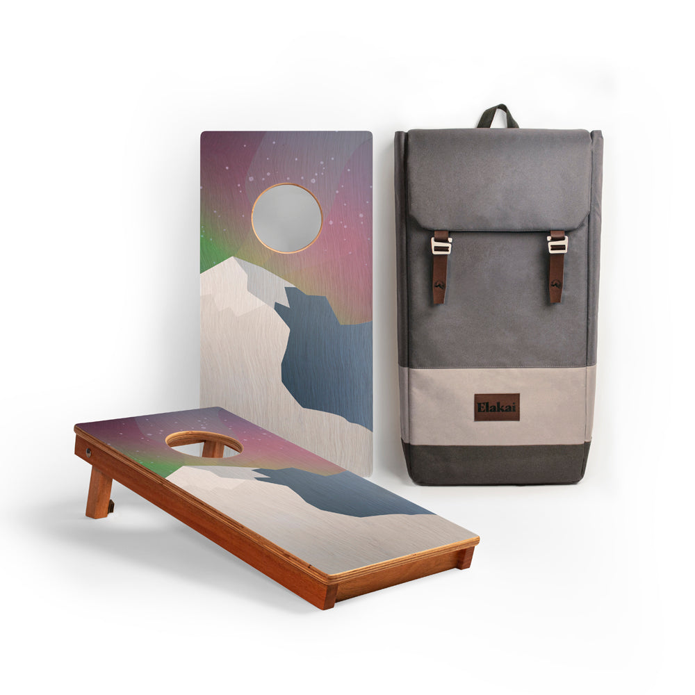 Elakai Aurora National Park Mahogany Pathfinder Cornhole Boards Travel | Heirloom Boulevard