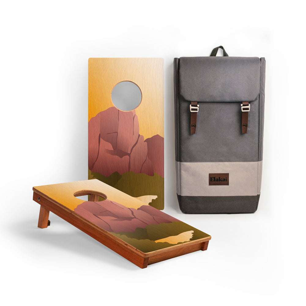 Elakai Zion National Park Mahogany Pathfinder Cornhole Boards Travel | Heirloom Boulevard
