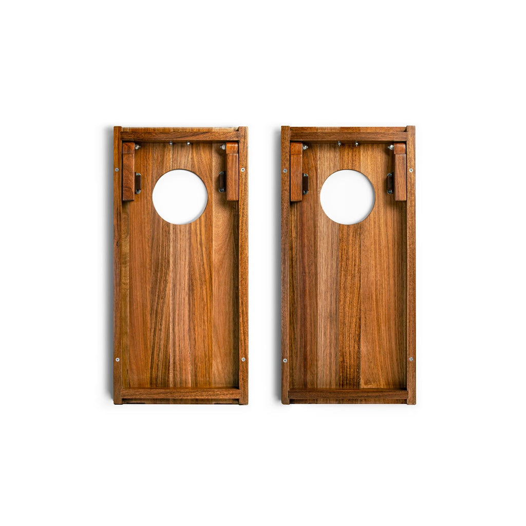 Elakai 1ft x 2ft Gameday Teams Epoxy Resin Wood Compact Travel Cornhole Board Set | Heirloom Boulevard